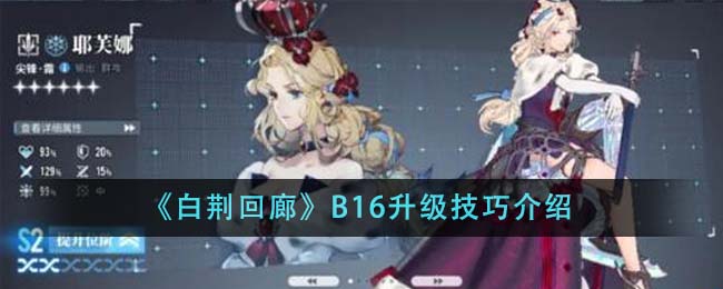 《白荆回廊》B16升级技巧介绍_《白荆回廊》B16阶段升级技巧，成为顶尖玩家！