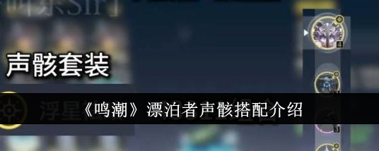 《鸣潮》漂泊者声骸搭配介绍_漂泊者声骸怎么搭配