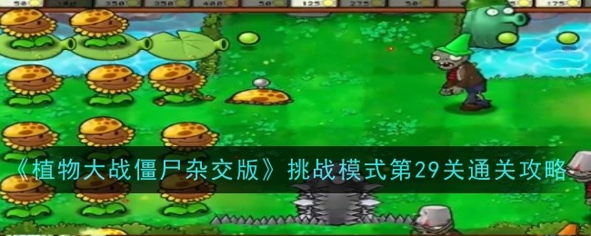 <strong>《植物大战僵尸杂交版》挑战模式第29关通关攻略_挑战模式第二十九关怎么过</strong>