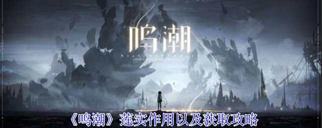 《鸣潮》莲实作用以及获取攻略_鸣潮莲实有什么用