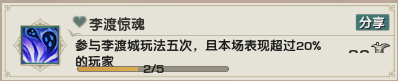 《剑网3》乐游记李渡鬼域成就获取攻略