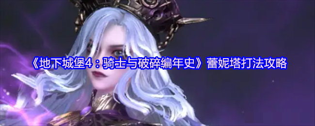 《地下城堡4：骑士与破碎编年史》蕾妮塔打法攻略